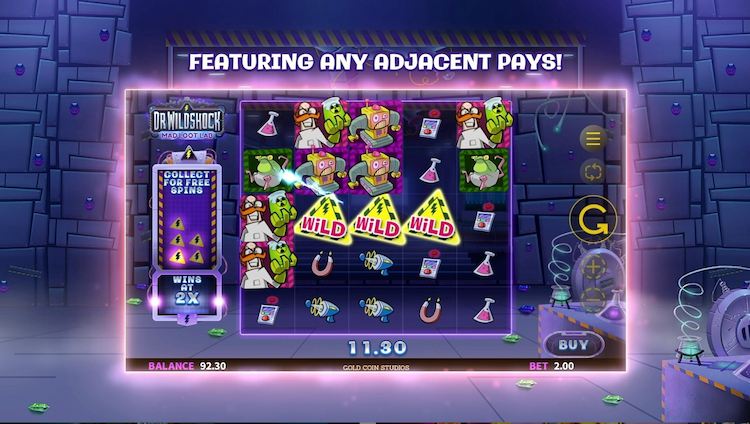 Gold Coin Studios Slot Dr Wildshock Mad Loot Lab