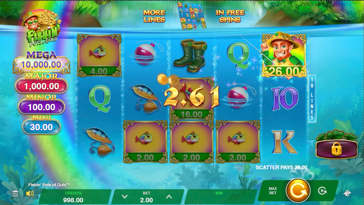 MahiGaming Slot Fishin’ Pots of Gold from Gameburger
