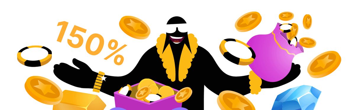 150% casino bonus
