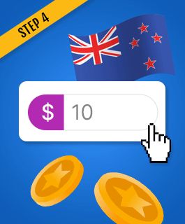 Deposit a minimum deposit of $10