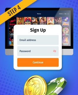 Register an account and make a secure deposit at your chosen casino