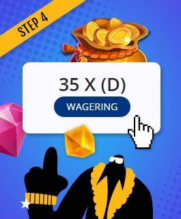 Read wagering requirement of the 400% casino bonus