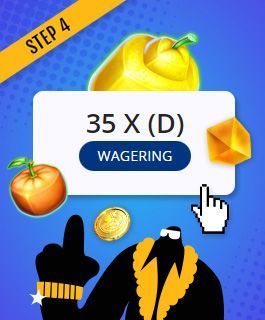 Check the wagering of the 500% match bonus