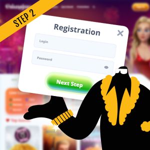 Register a new account or log in to your existing casino account