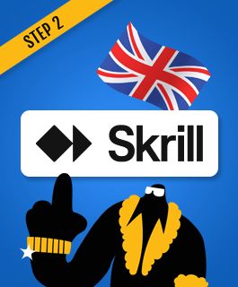 Select Skrill from the UK bookie payment methods