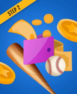 Deposit funds to your baseball betting account