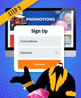 Verify your account and start playing immediately